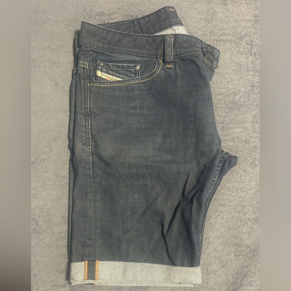 Diesel Men's Dark Blue Jean Shorts